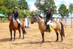 Autasustamine Riin Kurrikoff ja Trikk esikoht ning Anette Eylandt ja Error teine koht eesti hobuse arvestuses