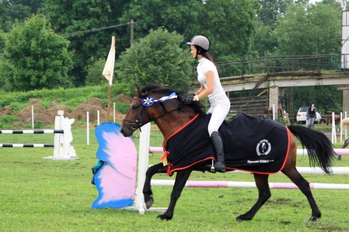 Riin Kurrikoff EHS hobusel Trikk 875 E omanik Ene Kurrikoff