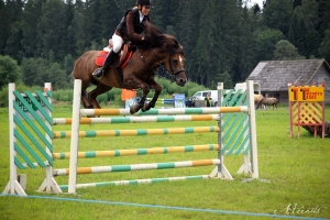 VI eesti hobuse päev, Triini ja Vermut II 896 E ületamas kõrgust 135 cm